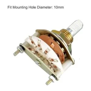 uxcell 1P10T Selector de interruptor rotativo de canal de_3