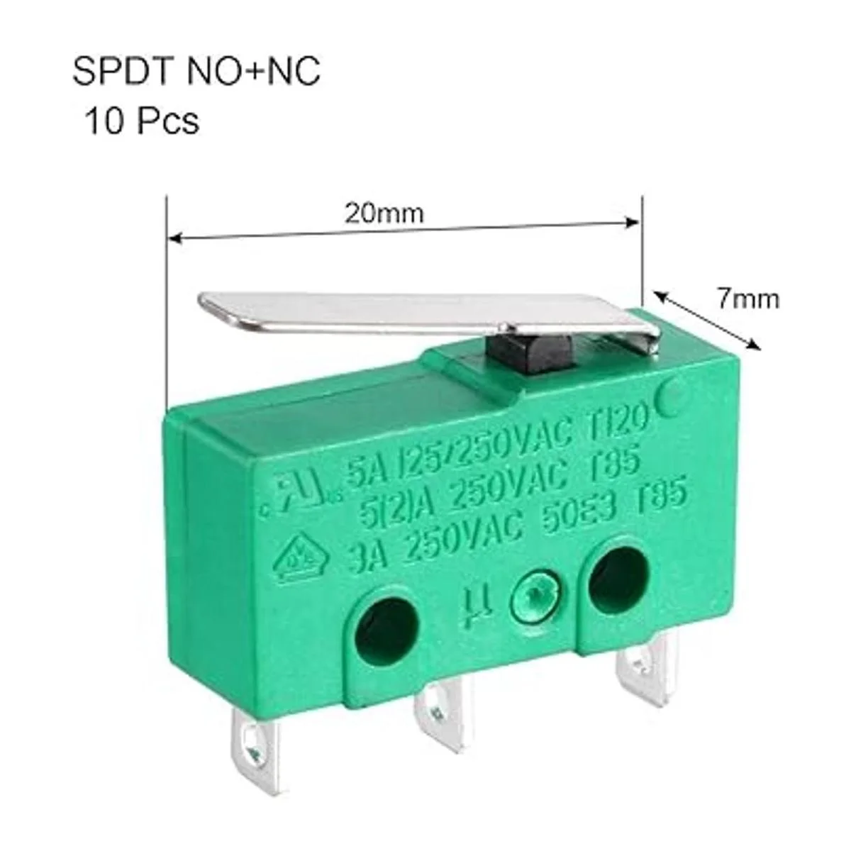 uxcell KW43Z3 Interruptor de límite micro SPDT NO NC 3_2