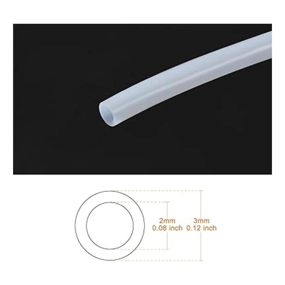 uxcell PTFE Tubo medidor de tuberías_3
