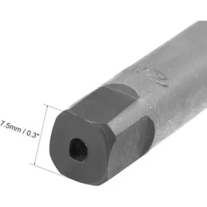 uxcell Grifo de mano métrico M12 rosca 1 paso 4 flautas