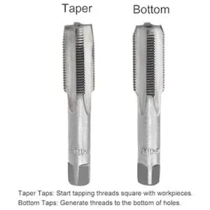 uxcell Grifo de mano métrico M12 rosca 1 paso 4 flautas