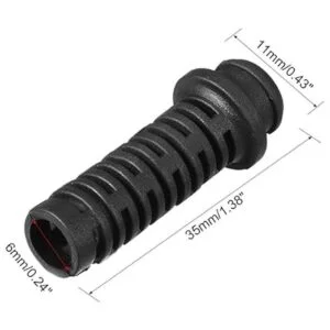 uxcell 25pcs 0.236 in interior Dia PVC cable de alivio de_3