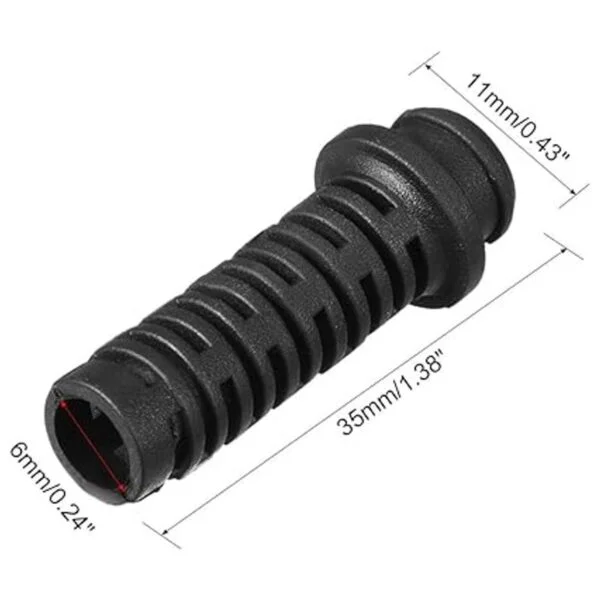 uxcell 25pcs 0.236 in interior Dia PVC cable de alivio de_3