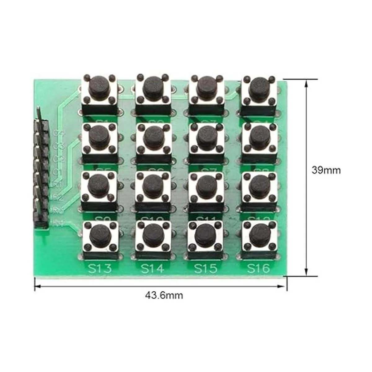 uxcell 4x4 Matrix 16 Teclado Módulo 16 Botón Mcu_2