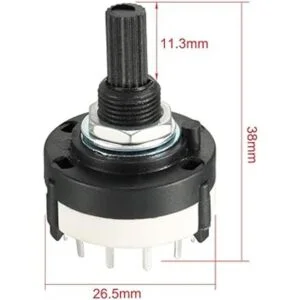 uxcell 1P8T Interruptor giratorio de canal de 8_2