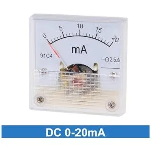 uxcell Medidor de panel de corriente analógica DC 020 mA_2