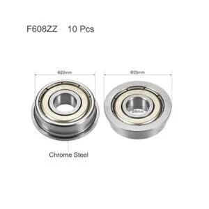 uxcell F608ZZ Rodamiento de bolas con brida de 0.315 x_2