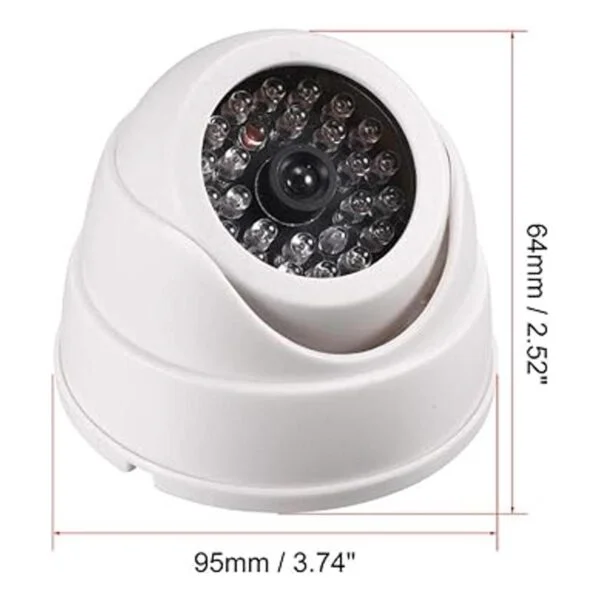uxcell Falso cámara de seguridad simulada domo CCTV con_2