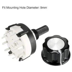 uxcell 1P8T Interruptor giratorio de canal de 8_3