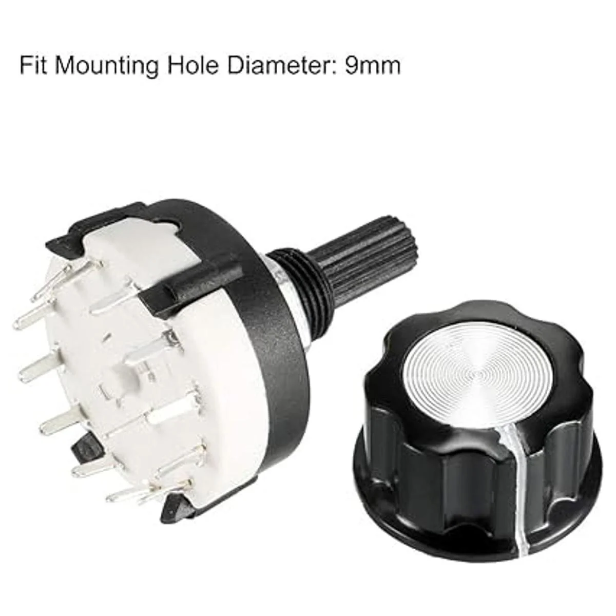 uxcell 1P8T Interruptor giratorio de canal de 8_3