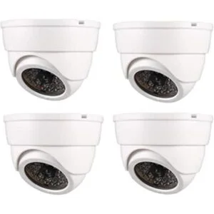 uxcell Falso cámara de seguridad simulada domo CCTV con_1