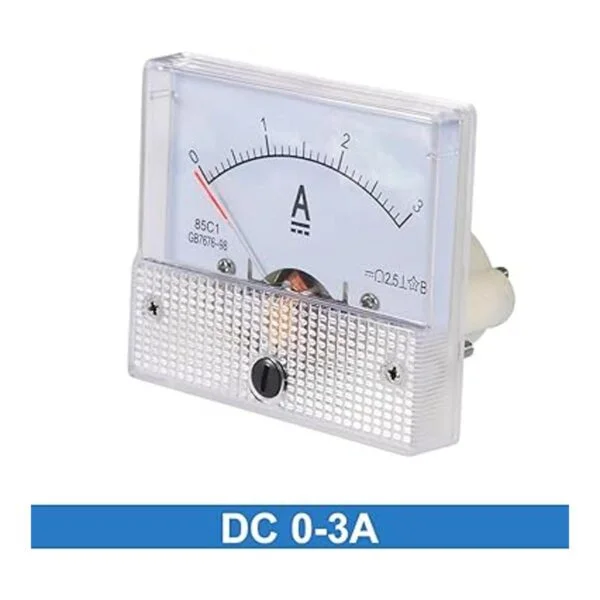 uxcell Medidor de panel de corriente analógica DC 03A 85C1_2