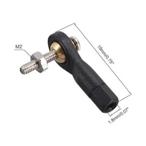 uxcell 10 unids M2 2.0xL19mm palanca de dirección Varilla_2