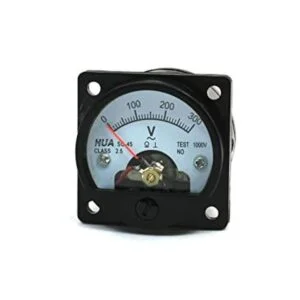 uxcell AC 0300V Medidor de voltímetro analógico redondo_1