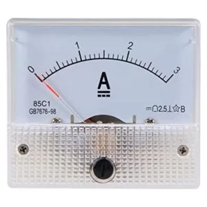 uxcell Medidor de panel de corriente analógica DC 03A 85C1_1