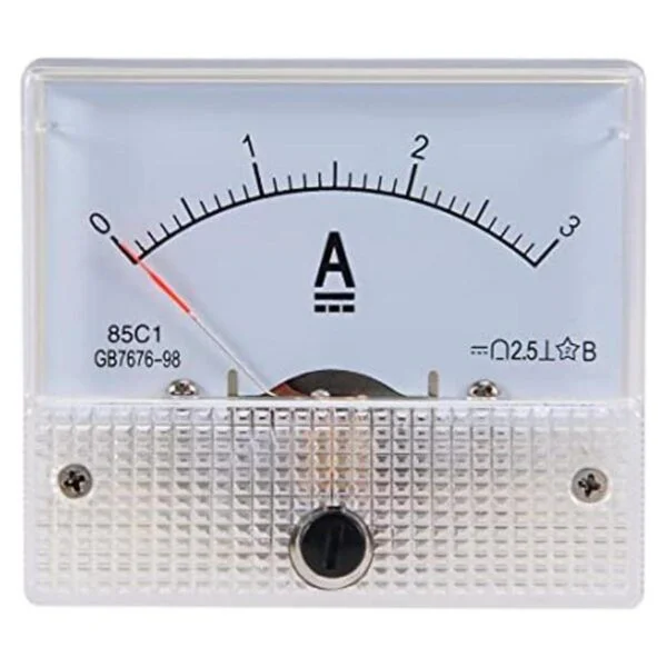 uxcell Medidor de panel de corriente analógica DC 03A 85C1_1
