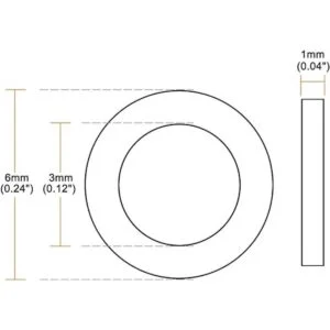 uxcell Arandelas planas de nailon de 0.236 in de diámetro_2