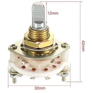 uxcell 1P10T Selector de interruptor rotativo de canal de_2