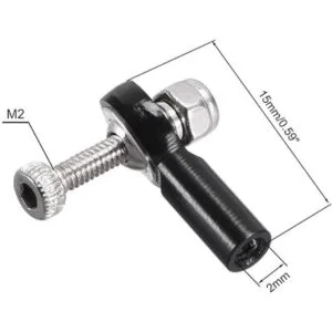 uxcell 4 unids M20.079 in 0.591 in Varilla Extremo Barra_2