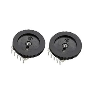 uxcell 0.630x0.079 in Ohm Dial Taper Volumen Rueda Dúplex_1