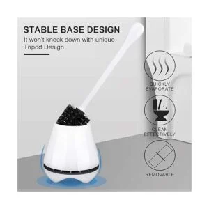 uptronic Paquete de 2 cepillos de inodoro con soporte_5