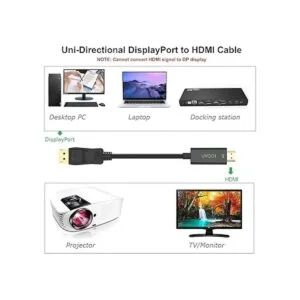 uvooi DP1.2 chapado en oro Cable adaptador de DisplayPort_2