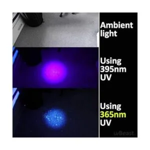 uvBeast Nueva linterna UV de luz negra V3 de 365 nm_2