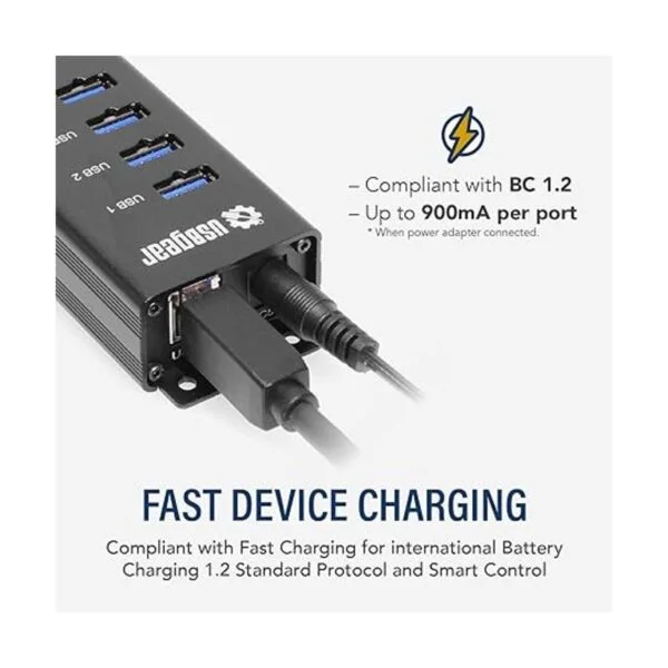 usbgear 4Port USB 3.0 Mountable carga y datos 5 Gbps Hub_4