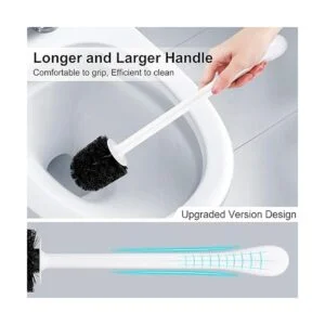 uptronic Paquete de 2 cepillos de inodoro con soporte_4