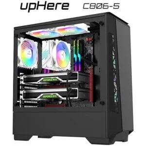 upHere Ventilador de carcasa RGB de 4.724 in control_6