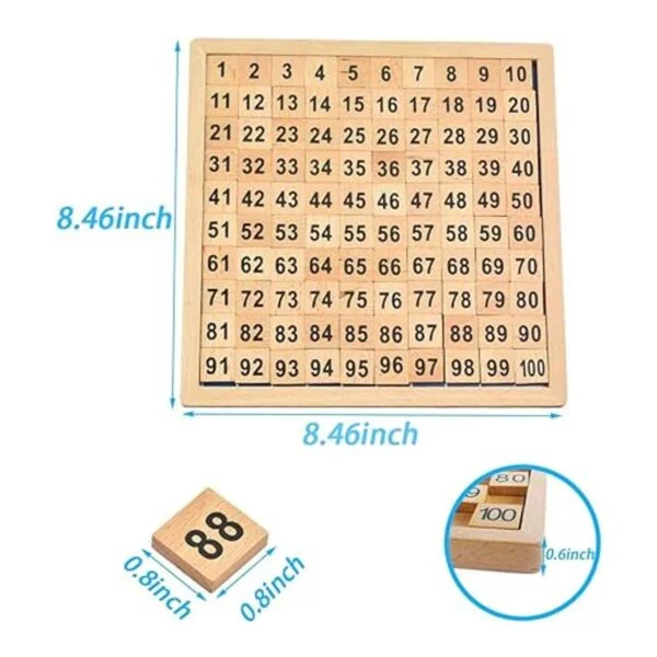 umbresen Juguetes de Madera Cientos de Tabla Montessori_3