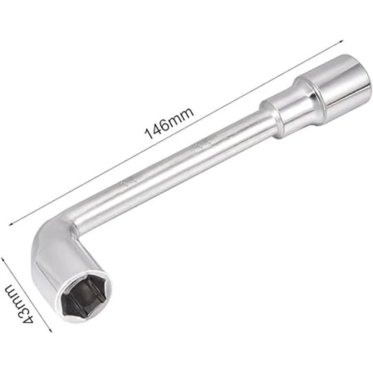 uxcell Llave de vaso hexagonal 0.551 in forma de L_2