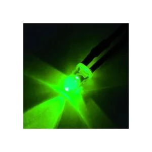 uxcell 20 bombillas LED con cable de 0.197 in verde DC35_4