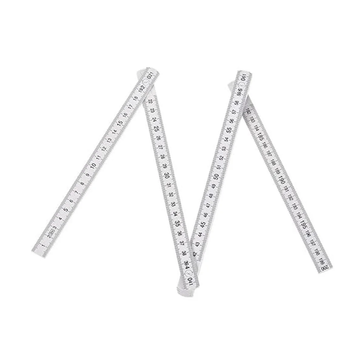 uxcell Regla plegable 6.6 ft 10 pliegues métrica ABS_6