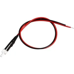 uxcell 10 bombillas LED con cable de 0.079 in luz blanca_3