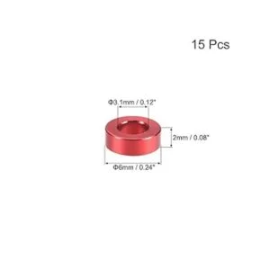 uxcell Espaciador de columna de aluminio redondo de 0.122_2
