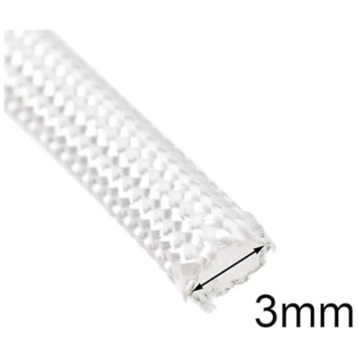 uxcell Manga de fibra de vidrio TEMP 164 pies0.118 in_3