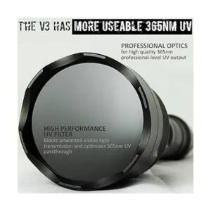 uvBeast Nueva linterna UV de luz negra V3 de 365 nm_3