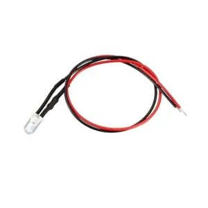 uxcell 10 bombillas LED con cable de 0.197 in blanco_3