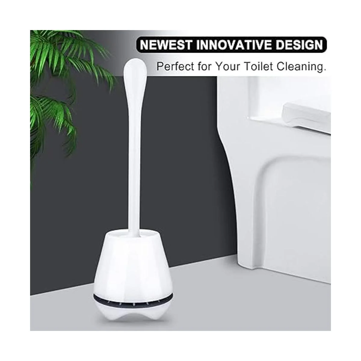 uptronic Paquete de 2 cepillos de inodoro con soporte_6