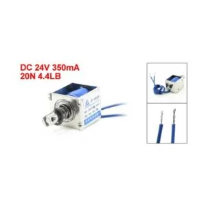 uxcell Electroimán solenoide de movimiento lineal de_3