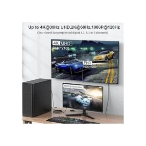 uvooi DP1.2 chapado en oro Cable adaptador de DisplayPort_3