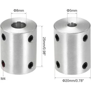 uxcell Juego de tornillos de acoplamiento rígido de 0.197_2