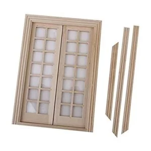 ultnice 1 12 Dollhouse Muebles Miniatura Puerta Exterior_3