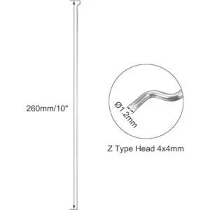 uxcell Juego de 20 piezas de acero para barras de empuje_2