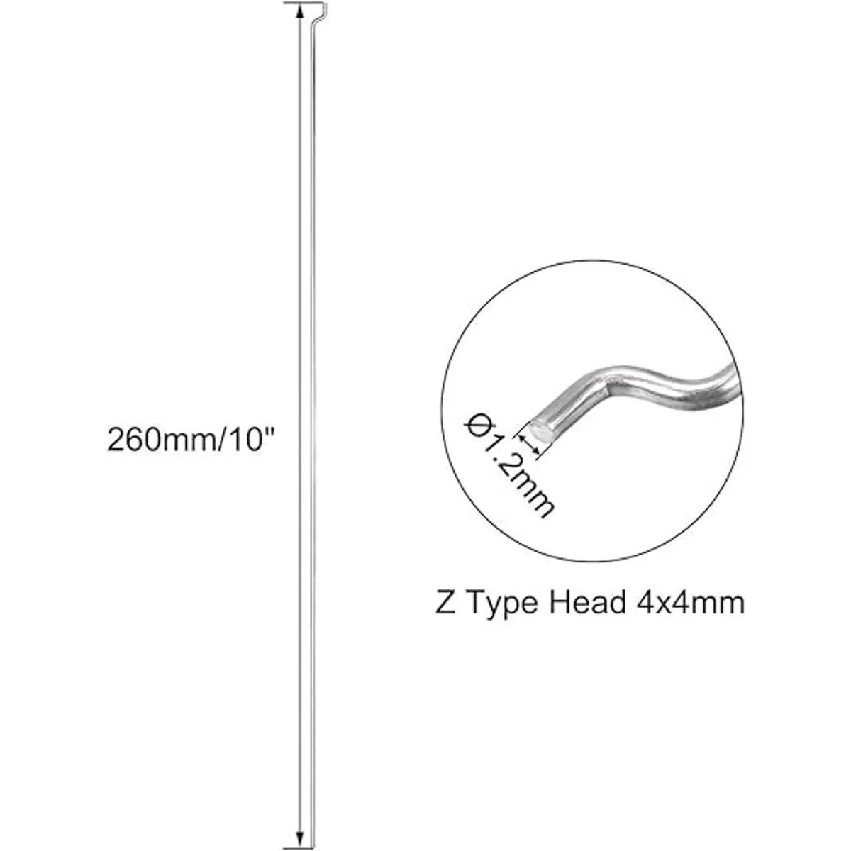 uxcell Juego de 20 piezas de acero para barras de empuje_2