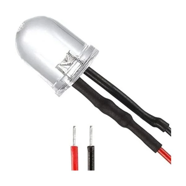 uxcell 18 piezas de 0.394 in con cable LED rojo DC36 V_1