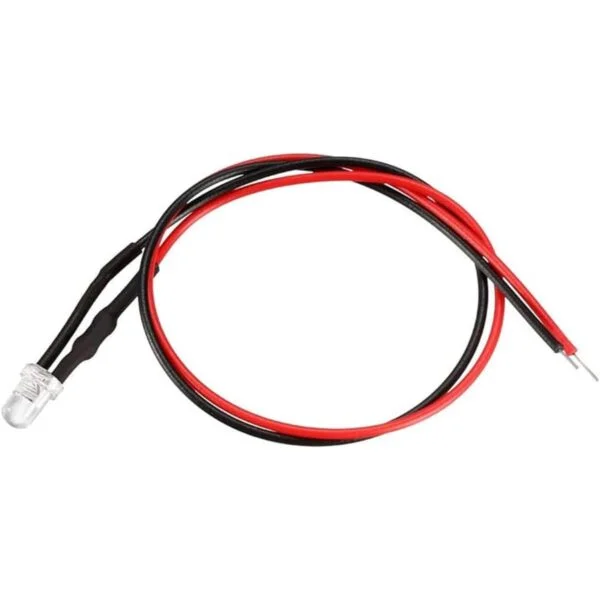 uxcell Diodo de luz LED precableado de 0.118 in