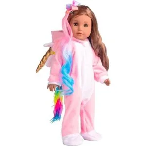 sweet dolly Ropa de muñeca disfraz de unicornio pijama_3