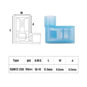 smseace 80 conectores de terminal hembra de pala de_2